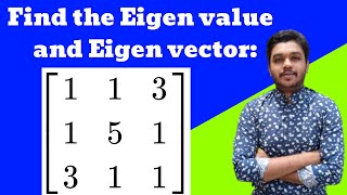 Eigen values and Eigen vectors  3 x 3 matrix  Problem Solved  Mathspedia [upl. by Meekar217]