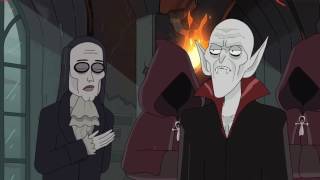 Rick And Morty Vampire Credit Scene Unbleeped [upl. by Bonina]