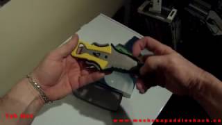 NRS Copilot Knife HOW TO Install TO A PFD life jacket [upl. by Airdnekal]