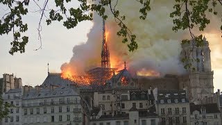 BRAND VON NOTREDAME Pariser Feuerwehr hatte Sorge um die Türme [upl. by Pinchas]