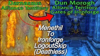 How to Darnassus To Ironforge  The ABSOLUTE Fastest Way  Classic Era  Updated 2024 Check Desc [upl. by Naujtna407]