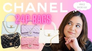 CHANEL 24P BAGS  ANOTHER PRICE INCREASE  COLLECTION LAUNCH DATE JANUARY 25 [upl. by Braeunig]