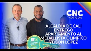 Alcaldía de Cali hizo entrega de apartamento al medallista olímpico Yeison López [upl. by Enal]