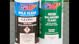 Createx 4050 UVLS Gloss vs 4030 Balancing Clear [upl. by Ellebyam719]