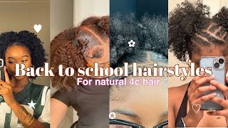 4c hairstyles Tutorial simple ways to style your natural hairblackgirlhairstylesblacktiktok4c [upl. by Annerol]