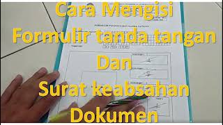 Cara mengisi Surat keabsahan Dokumen UT 2023 universitasterbuka [upl. by Godfry]