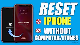 How to Reset iPhone to Factory Settings without ComputeriTunes Full Guide [upl. by Airres]