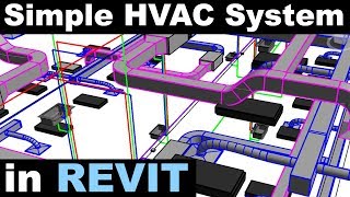 Simple Mechanical System in Revit Tutorial [upl. by Bolitho389]