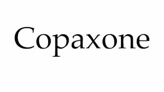 How to Pronounce Copaxone [upl. by Alleciram]