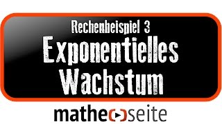 Exponentielles Wachstum berechnen Beispiel 3  A3003 [upl. by Livingston418]