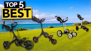 TOP 5 Best Golf Trolleys  2024 Buyers Guide [upl. by Aicxela]