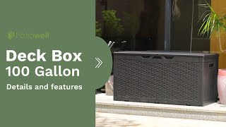 Patiowell 100 Gallon Deck Box [upl. by Drummond]