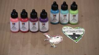 Creating With Dina Wakleys 1 Ounce Media Paint Bottles by Jogglescom [upl. by Drahcir810]