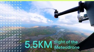 Meteomatics Meteodrone Flight up to 55KM  Meteomatics mobile weather drones [upl. by Quintin831]