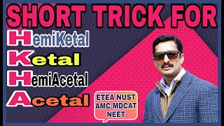 Short trick for Acetal hemiacetal Ketal and hemiketal ETEA part 98 By YK SIR [upl. by Nadual]