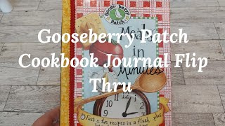 Gooseberry Patch Cookbook Journal Flip Through Recipe Junk Journal journal SOLD [upl. by Reppiks992]