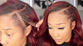 How to Install a Lace Wig Behind Your Hairline for a SUPER NATURAL Install WowAfrican [upl. by Aneloc]