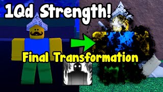 I Reached 1qd Power And Unlocked Final Transformation  Anime Fighting Simulator X Roblox [upl. by Hi]