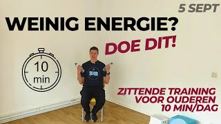 Van SPIEREN TRAINEN krijg je MEER energie Zittende training voor 60plussers [upl. by Aleetha]