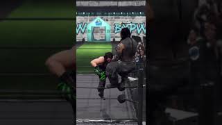 Ring Breaking Superplex wwe2k24 [upl. by Neerual]