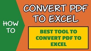 Extract Data From PDF to Excel with Able2Extract Converter FREE Trial [upl. by Ecinaj]