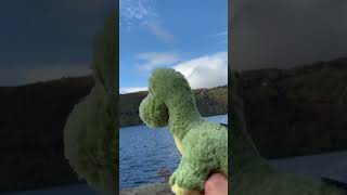 Nessie wanna jump back into Loch Ness… I said no 😂 nessie lochness cute plushie justforfun [upl. by Sivrat839]