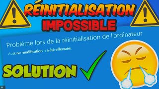 TUTO  Impossible de Réinitialiser PC Windows 10 RÉSOLUTION [upl. by Hahsi753]