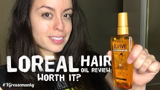 Loreal Elvive Hair Oil Review Is it worth it [upl. by Brozak263]