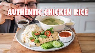 The Greatest Chicken And Rice Dish To Ever Live Hainanese Chicken Rice [upl. by Accemahs]