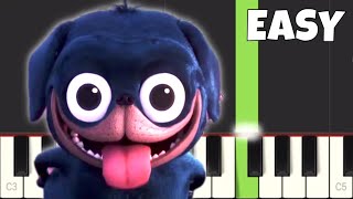 Hotel Transylvania 3  Puppy Macarena  EASY Piano Tutorial [upl. by Shuma]