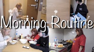 【モーニングルーティン】年齢も性格も違う独身女3人の共同生活朝を初公開します【morning routine】 [upl. by Ruzich]