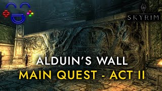 Skyrim Main Quest  Alduins wall [upl. by Nomead]