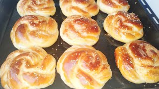 بريوش تركي خفيف ومقطن بيضة واحدة فقط أحسن من شنيك brioche [upl. by Krenek]