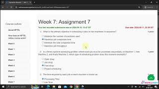 NPTEL Operations Research Week7 Assignment 7 Solution August 2024 [upl. by Adnola]