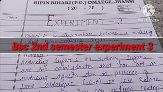 To Differentiate Between Reducing And NonReducing Sugar  Chemistry Experiment  Bsc 2nd Semester [upl. by Aseral]