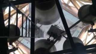 Brisbane City Hall Clock Tower Bells chiming filmed from above [upl. by Avril406]