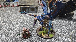 AoS Battle Report Disciples of Tzeentch vs Daughters of Khaine [upl. by Ormiston]