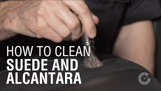 How To Clean Suede and Alcantara  Autoblog Details [upl. by Faux]