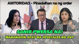 Nagsamang pwersa na  hahanapin apat na opisyales ng OVP [upl. by Radbun]