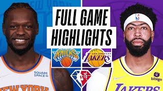 KNICKS at LAKERS  FULL GAME HIGHLIGHTS  February 5 2022 [upl. by Monsour]