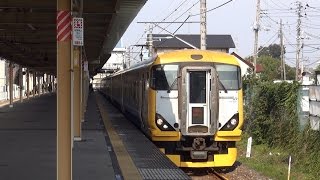 特急わかしお３号 外房線 鎌取駅臨時停車 E257系500番台 [upl. by Ynaffet]