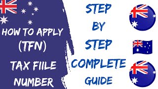 How to apply for a TFNTAX FILE NUMBER in Australia  International Students  Step by step guide [upl. by Rodenhouse78]