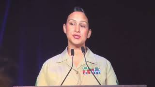 Mooseheart Graduate Gunnery Sergeant Nicholson  2024 Convention Speech [upl. by Nareht]