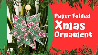 Handmade Pattern Paper Christmas Ornament  How to Make  Great Gift Idea [upl. by Ynned]