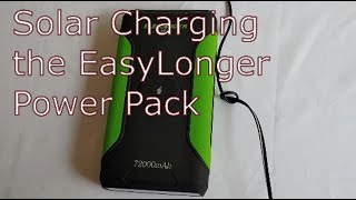 Solar Charging the EASYLONGER CPAP Battery Backup 266Wh 72000mAh Power Bank [upl. by Puiia838]