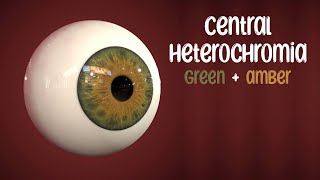 Central heterochromia green  Amber subliminal MMM formula [upl. by Dorene]