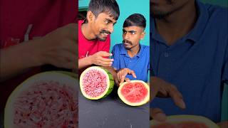 Watermelon Prank with One of the Twin Brothers 😂🤣 shorts Surprise Challenge [upl. by Asilam]