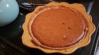 BAKING PUMPKIN PIE baking asmr cooking [upl. by Nauqes161]