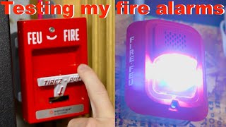 Testing Both My Fire Alarm Systems generator failed November Monthly Testing [upl. by Esirec]