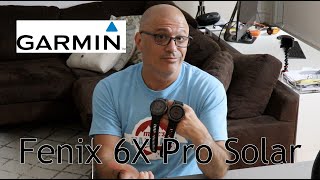 Garmin Fenix 6X Pro Solar Unboxing [upl. by Inatsed]